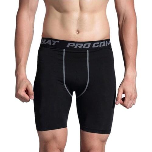 3XL Men Sports Gym Quick Drying Compression Under Base Layer Shorts Tights Half Athletic Mens Skinny Riding Skinny Fitness Short