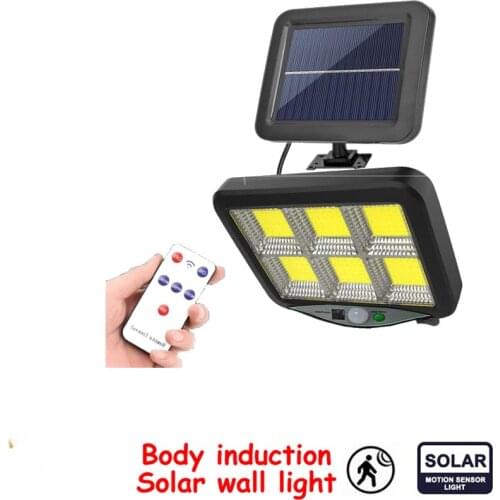 Seperable LED Solar Wall Light waterproof Street Light Automatic Sensing Dusk To Dawn Outdoor Courtyard motion sensor 120 leds r