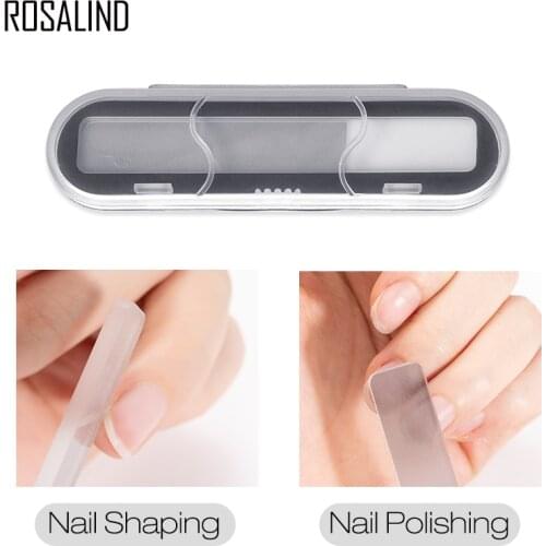 ROSALIND Nano Nail File Sanding Buffer Block All For Manicure Professional Art Buffing Care Pedicure Repeatable Tool Nail Files