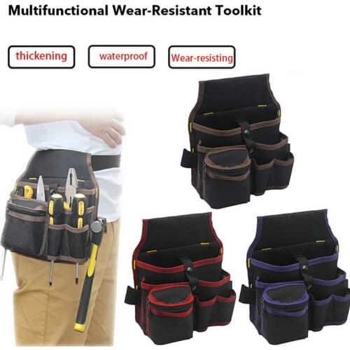 Waist Tool Bag Large Capacity Waist Pocket Tool Bag For Home DIY Carpentry Woodworking Projects Multi-purpose Tool Apron Pouch