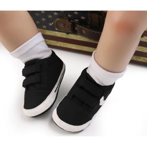 Bobora Baby Boys Girls Cotton Classical Rubber Sole Outdoor Sneaker First Walkers Shoes