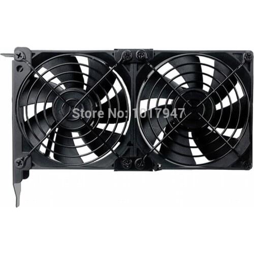 1Pieces Gdstime 90mm 9cm Universal Desktop Computer Ultra-Quiet Partner Graphics Card Double PCI Dual Fan