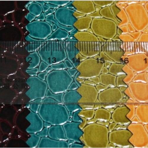 10 yards roll PVC shiny stone grain artificial leather screen gift box wine box packaging sofa leopard printed leather fabric