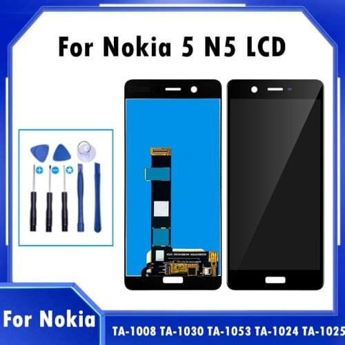 5.0" For Nokia 5 N5 TA-1027 TA-1044 TA-1008 TA-1030 TA-1053 LCD Display With Touch Screen Digitizer Sense Assembly