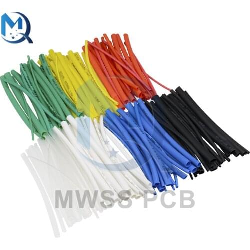 140Pcs 328Pcs 400Pcs 530Pcs Polyolefin Heat Shrink Tube Kits Insulation Cable Mixed Color For Wrap Sleeving Electric Unit Part