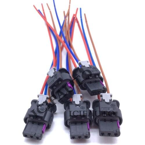 3 PIN PARKING SENSOR Plug Pigtail 4F0973703 For Seat Skoda VW PASSAT Golf Jetta Tiguan Audi Volvo S60 V60 XC60 XC90