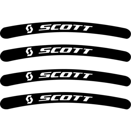 4pcs for Scott stickers bike stickers bike MTB BDC BIKE Tuning Rim Wheel Decal Sticker Logo Emblem
