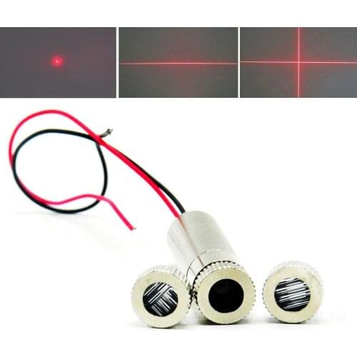 650nm 10mW Focusable Dot/Line/Cross Red Laser Diode Module 12x35mm