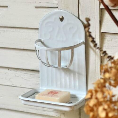 Antique relief pattern can be hung on the wall to filter water and fertilizer soap rack Storage rack for soap box in bathroom