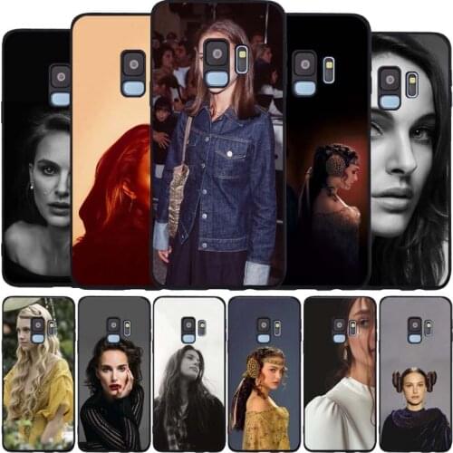 Natalie Portman black Soft phone Case For Samsung S20 S10 S9 S8 S7 edge Plus Lite Note 8 9 10 A6 A7 A8 A9 2018 Cover