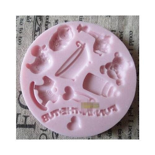 Baby baby bath toy New style wholesale hot sale chocolate silicon mold fondant Cake decoration mold chocolate mold