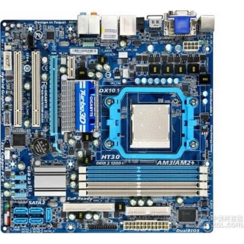For Gigabyte GA-MA785GM-US2H Original Used Desktop Motherboard MA785GM-US2H 785G Socket AM3 AM2 DDR2 On Sale