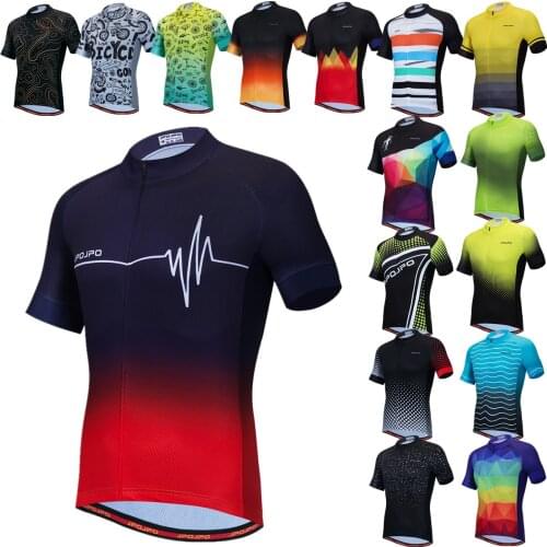 Cycling Jersey MTB Jersey 2021 Bicycle Team Cycling Shirts Male Short Sleeve Bike Wear Summer Bicycle Clothing