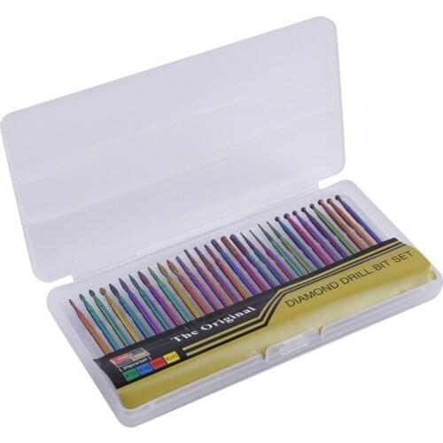 Nail Drill Bit Replacement Head 30pcs/set Manicure Drills Milling Cutters for Electric Manicure Machine Nail Accessories Tools