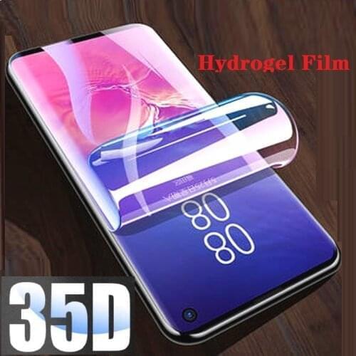 Protective On the For Samsung Galaxy A5 A7 A9 J2 J8 2018 A6 A8 J4 J6 Plus 2018 Hydrogel Film Screen Protector Film Not Glass