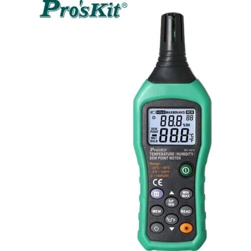 High Temperature Industrial Temperature And Humidity Meter Proskit High Precision Dew Point Measurement Testing Instrument