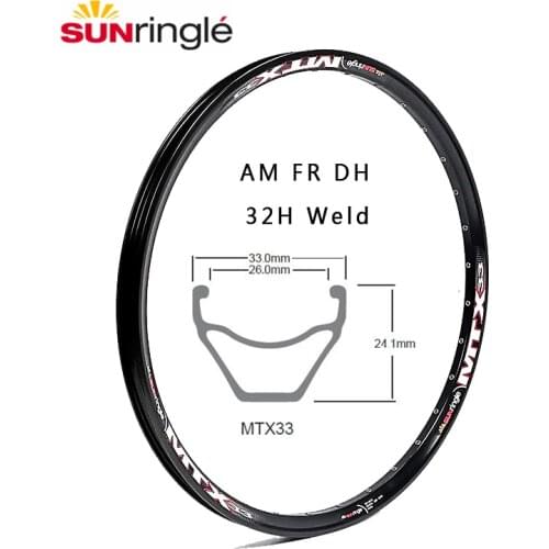Sun ring Mtx33 rim high strength rim DH fr am rim 32 holes Hoops