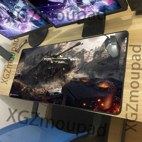 XGZ gaming mouse pad precision seaming tank world computer custom table mat speed rubber non-slip 900x400/600x300