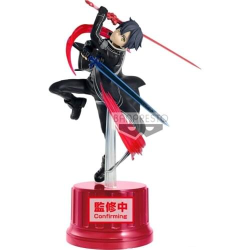 Sword Art Online Kirito Japanese Anime Figure 23Cm Hand-Made Model Decoration Doll Toy Game Peripheral Toy Collections Model