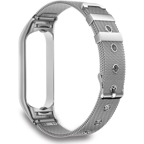 Metal Bracelet For Mi band 5 Stainless Steel Strap For Xiaomi Mi Band 5 4 3 Wristband Mi Band 4 Correa Xiomi MiBand 3 Wrist Band