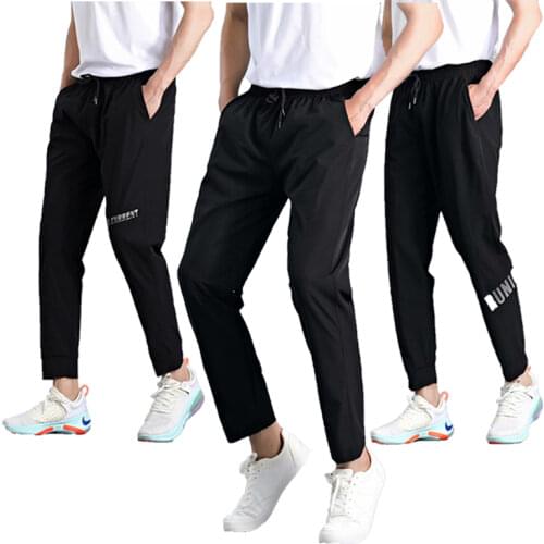 5XL Plus Size Men Casual Pants Running Fitness Sports Elasticity Breathable Thin Slim Fit Sweatpants Exercises Full Length