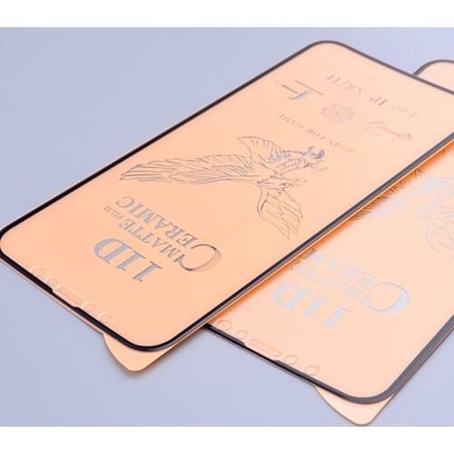 Full Glue Soft Ceramic Film For iPhone 11 11Pro max Matte Screen Protector Frosted Glass for iPhone XS max X XR 6 7 8 6s Plus