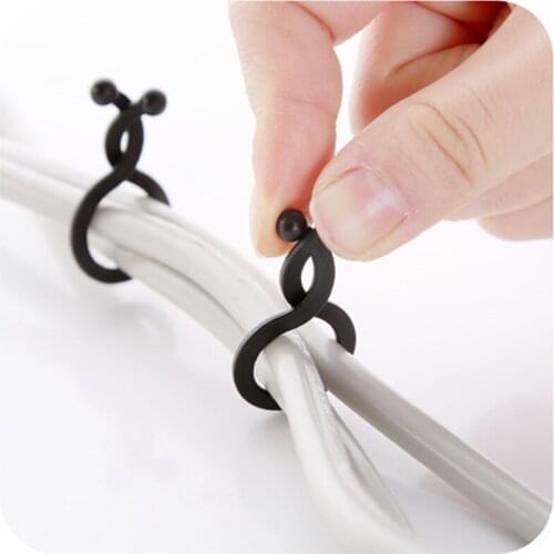 1set cable management desktop organizer computer line finishing line Fixer wire container cable winder holder