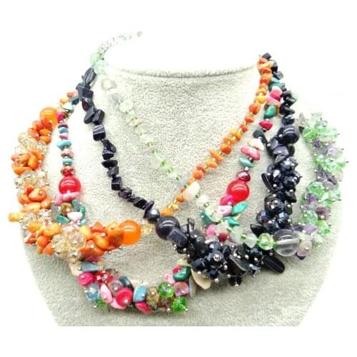 Natural stone Quartz Crystal Turquoises lapis tiger eye Irregular Beaded pendant for diy Jewelry making necklace Accessories A14