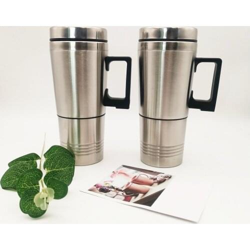 New 24V Car Electric Safe Heating Durable Cup Vacuum Cup100 Degrees Heat Preservation Cup BPA Free Leak-proof Safety Durable