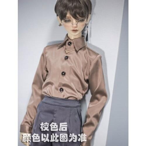 BJD doll clothes suitable for 1/3 1/4 uncle size fashion bright color baidu silk shirt 4 color into doll accessories