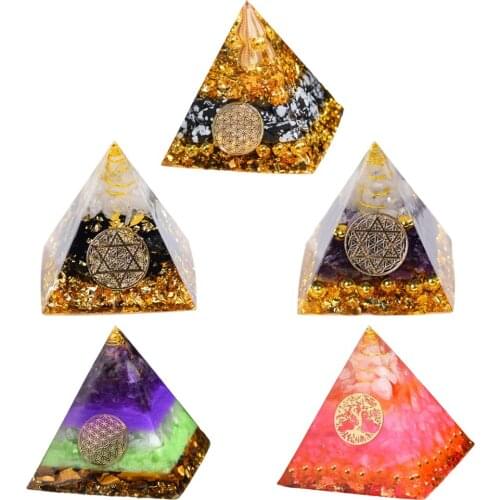 Orgone Pyramid Crystal Reiki Positive Energy Oraments Meditation