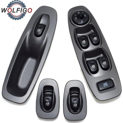 WOLFIGO 4PCS Electric Front and Rear Side Power Window Switch 93580-25015 8536509065 93570-25000 For Hyundai Accent 2000-2005