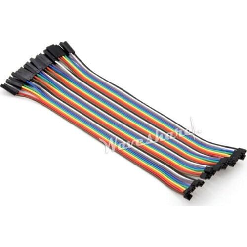 Jumper Wire 40-pin 2-to-2.54-pitch 200mm 2.0mm Pitch to 2.54mm Pitch Dual Female Length 200mm Color Breadboard Cable