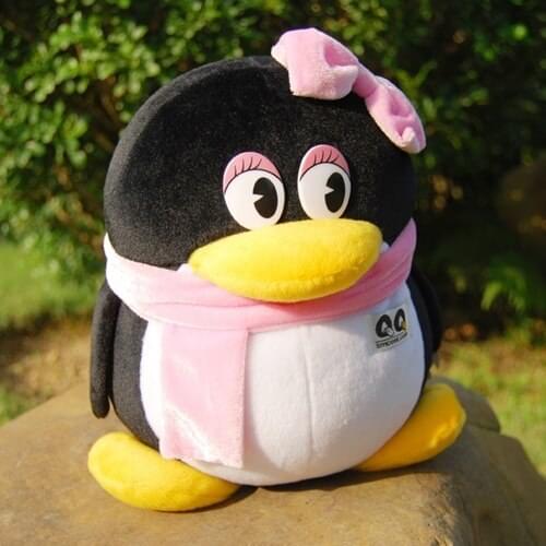 About 25cm loves penguin plush toy a pair doll gift w5352