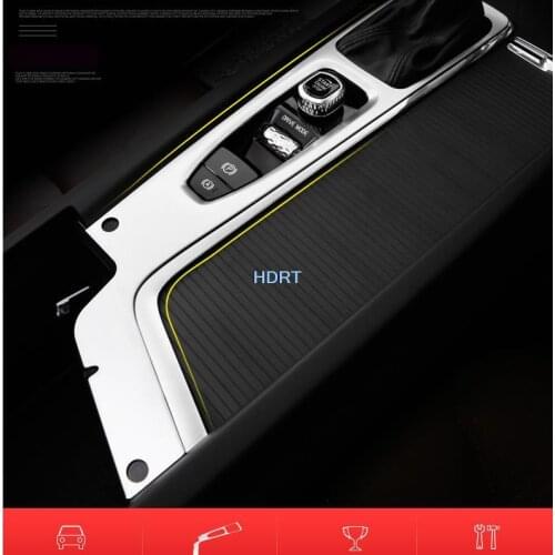 Fit For Volvo Xc60 2018 2019 2020 Interior Accessories Matte Steel Gear Box Panel Cover Plate Car-Styling For Left Hand Drive