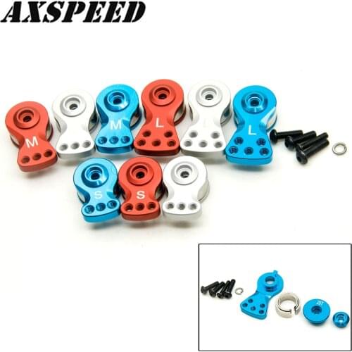 AXSPEED 25T Steering Servo Arm Horn S/M/L for 1:10 RC Crawler Car Axial SCX10 Large Torque Digital Coreless Servo Parts
