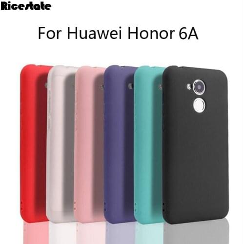 Ricestate case For Huawei Honor 6A Clear and frosted solid colorful Case For Huawei Honor 6A Back Cover Silicon case