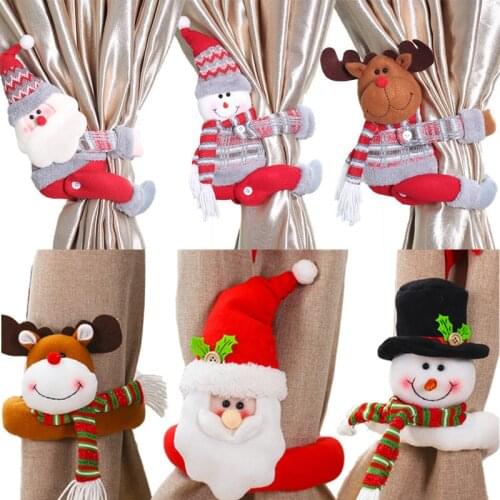 Christmas Gnomes Elf Doll Curtain Button Merry Christmas Decor for Table 2021Xmas Ornament Natal Navidad Gift Happy New Year2022