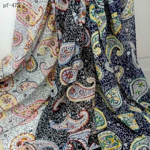 75D Chiffon print dress with hanging sensation summer dress slightly permeable fabric dress broad-legged trousers blouse