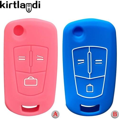 Silicone Remote Car Key Cover Fob Case Shell Holder for Vauxhall Opel Astra H Corsa D Vectra C Zafira Astra Vectra Signum Valeo