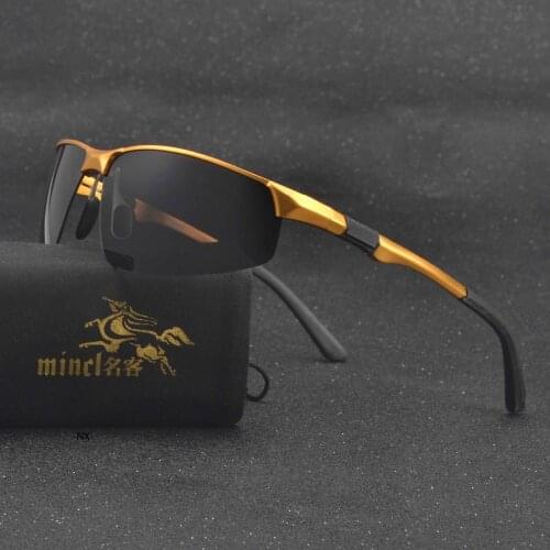 2020 Aluminum Magnesium Alloy Semi-rimless Eyewear Mens Classic Polarized Sunglasses for Man Fishing Sun Glasses Male Goggle NX