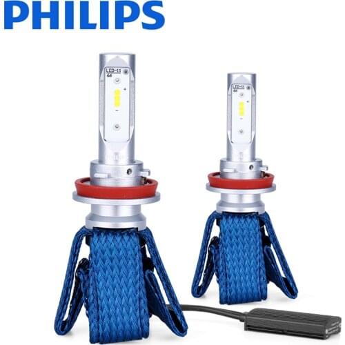 2X Philips Headlight 6000K 12V H4 H7 LED Bulbs H11 H16(JP) HB3 HB4 9005 9012 HIR2 Fog Lights nebbia diode lamps for cars auto KQ