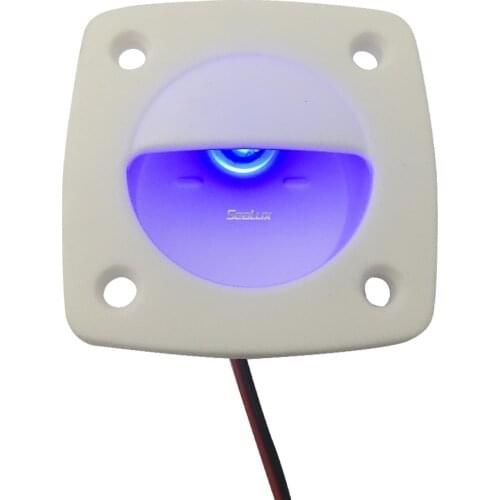 Sealux LED Courtesy Lights Blue Color With White Shell UV Stablized Nylon for Boat Marine Yacht