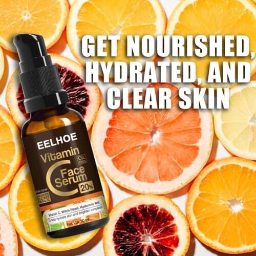 30ml Vitamin C Liquid Serum Oil Serum Hyaluronic Acid Serum Anti-wrinkle Tool Face Anti-aging Skin Face Care VC Whitening D6J9