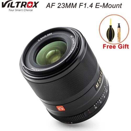 VILTROX 23MM F1.4 E-Mount AF Camera Lens Large Aperture Auto Focus APS-C Lens for Sony E mount Camera A7 A6000 A6300 A6600