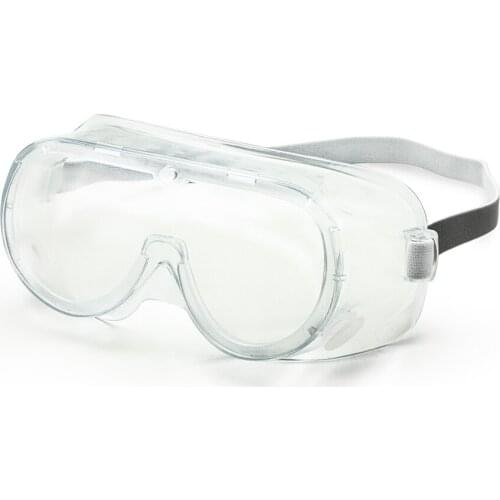 EnzoDate Lab Safety Goggles, Protective Glasses, Splash-proof, Clear Anti-Fog Lens, With Adjustable Elastic Bands