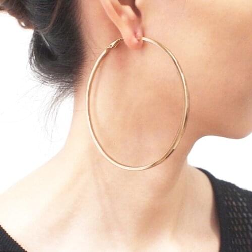 BLIJERY Fashion Geometric Big Hoop Earrings for Women Brincos Punk Jewelry Arete Round Circle Earrings Hoops Boucles d'oreilles