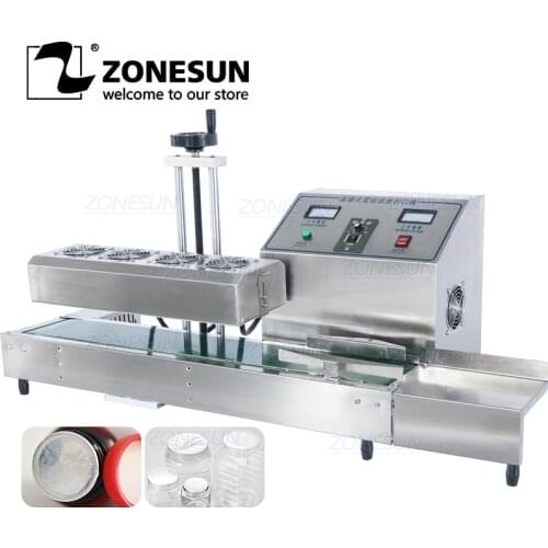 ZONESUN DL-1800 Electromagnetic Continuous Induction Aluminum Foil Sealing Machine,auto indution sealer machine automatic sealer