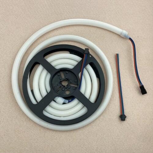 13mm diameter;360 degree viewing,2m long/SK6812-2427 DC5V 120piels/m addressable pixel rgb neon strip light;IP67