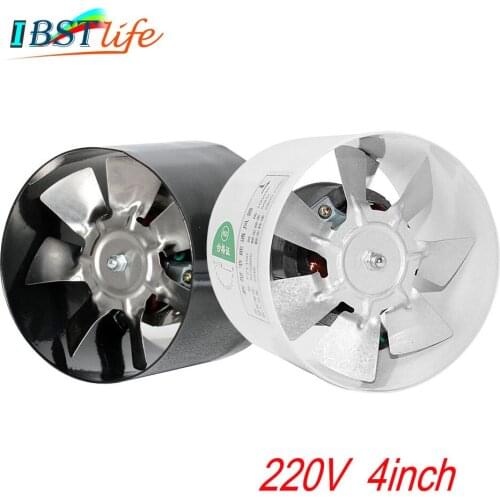 220V 4'' 25W Exhaust Blower Silent Wall Extractor Ventilation Fan Window Bathroom Kitchen Toilet Cooling Vents Ventilator Fan